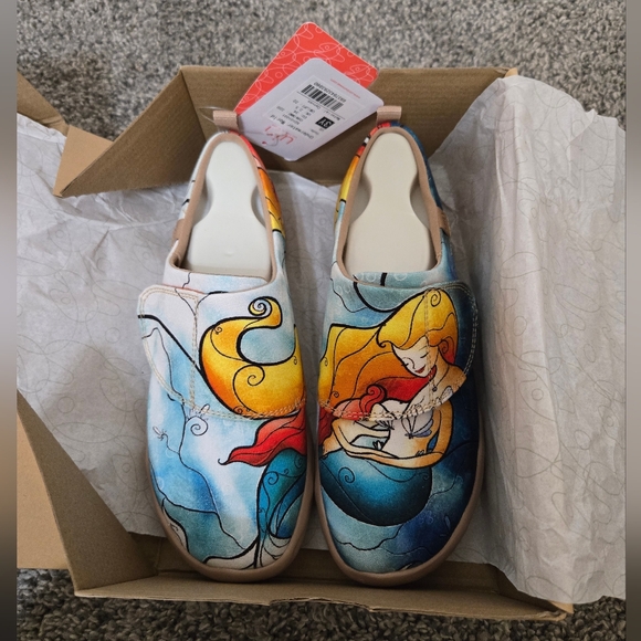 Uni Painted Colorful Fashion Sneakers For Kids, 3 Y, NWT - Picture 10 of 14